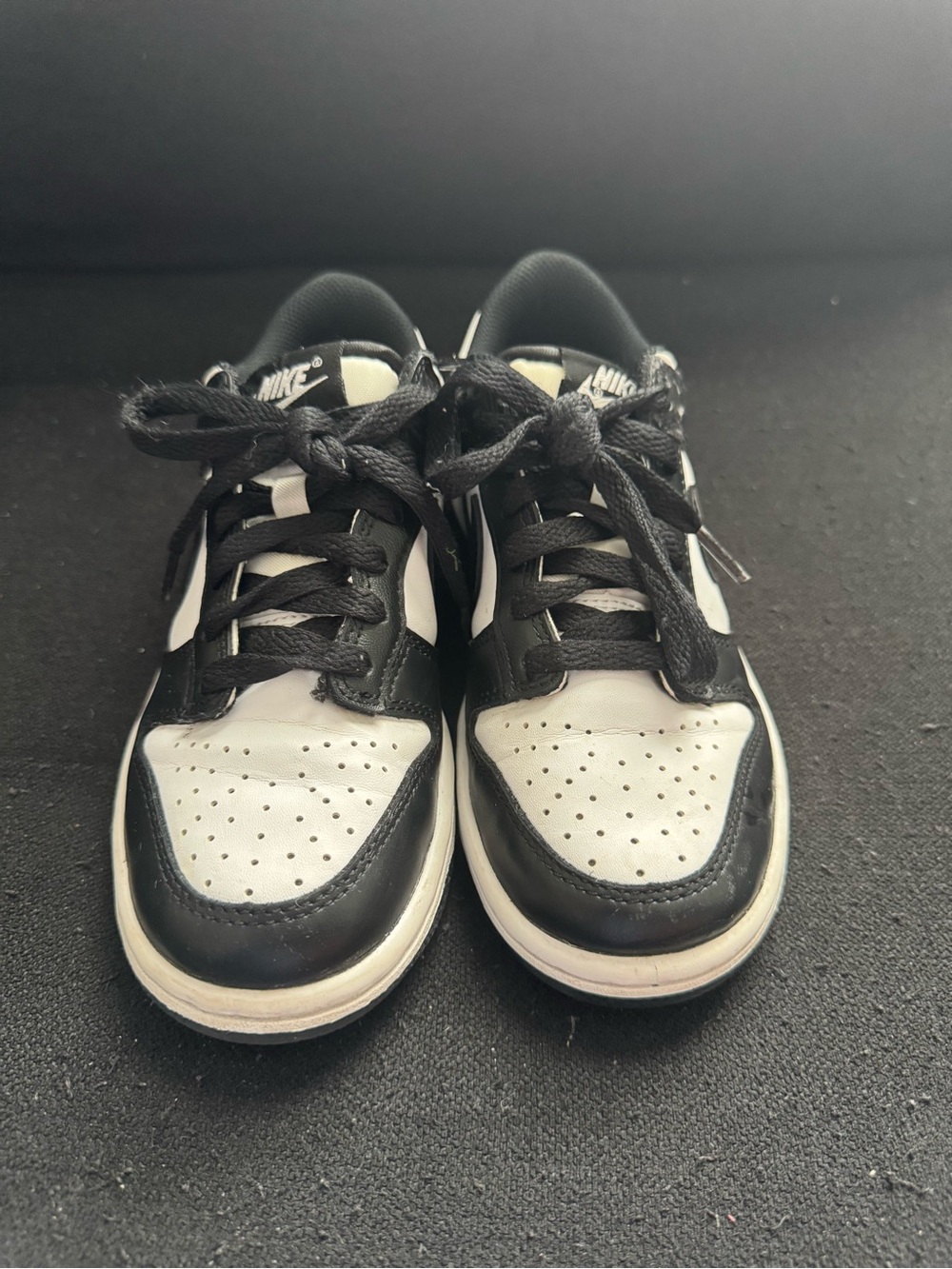 Nike Kids Black and White Low-Top Sneakers